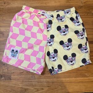 Neff x Disney Swim Trunks Men’s Medium Mickey Mouse Swim Trunks Retro Sunglasses